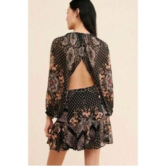 Free people Seven Wonders Mini Dress Size L - Picture 4 of 8